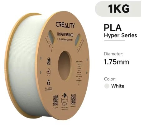 Filamento – Hyper – PLA – Branco – 1.75mm – Creality
