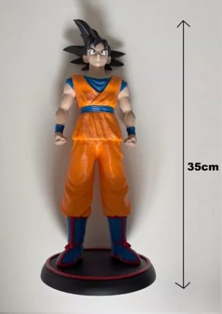 Boneco Goku Dragon Ball - 35 Cm - Impresso Em 3d