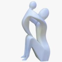 Escultura Estátua Mãe E Filho Impresso Em 3d