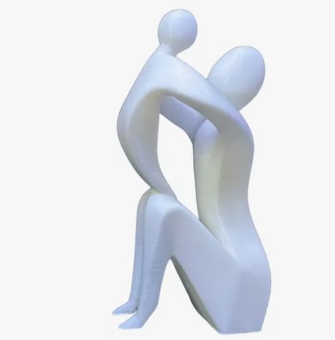 Escultura Estátua Mãe E Filho Impresso Em 3d