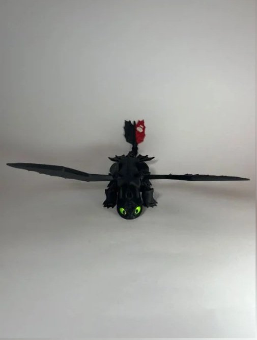 Boneco Fúria da Noite Banguela impressora 21cm 3D