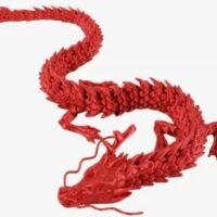 Dragão Articulado Modelo De Dragão Impresso Em 3d Dragão