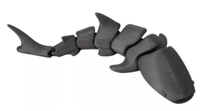 Tubarao Articulado Impresso Em 3d