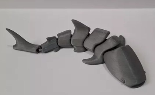 Tubarao Articulado Impresso Em 3d