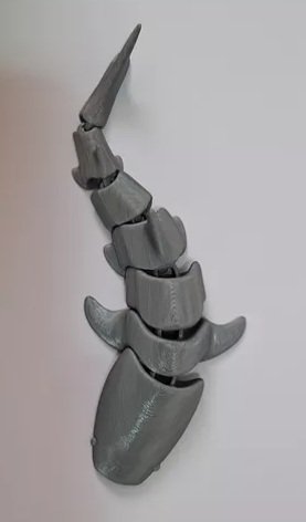 Tubarao Articulado Impresso Em 3d