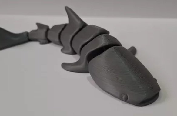 Tubarao Articulado Impresso Em 3d