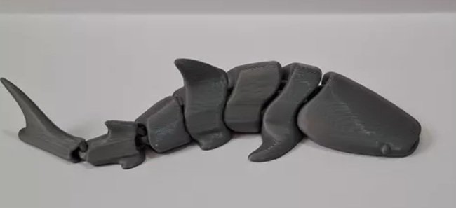 Tubarao Articulado Impresso Em 3d