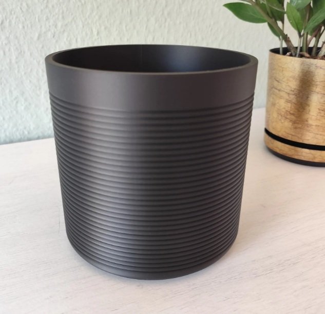 Porta-utensílios de cozinha com design canelado