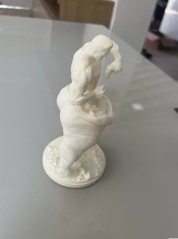 Escultura Homem Esculpindo Corpo Decoração Nutricionista 3d