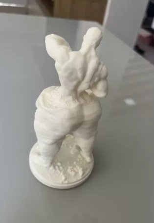 Escultura Homem Esculpindo Corpo Decoração Nutricionista 3d