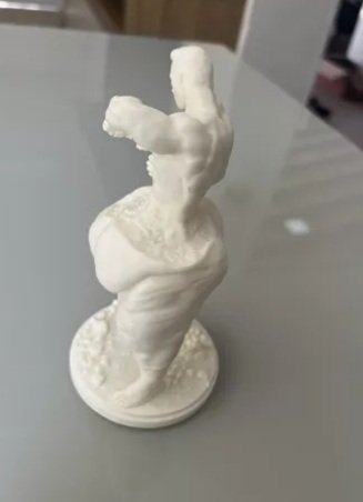 Escultura Homem Esculpindo Corpo Decoração Nutricionista 3d